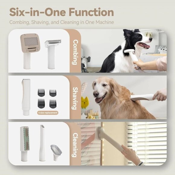 Dog Vacuum Clippers for Shedding, 14000PA - Picture 2 of 4